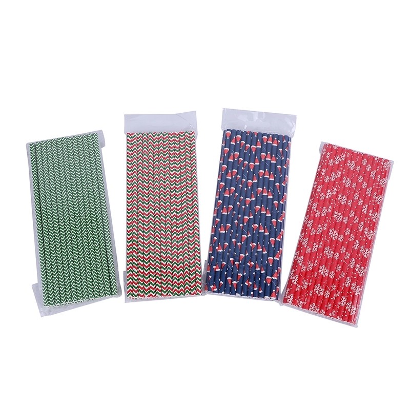 Custom Waterproof Biodegradable Kraft Paper Drinking Straws