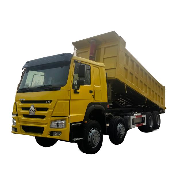 Used HOWO 8*4 Heavy-duty Dump Truck Tipper Truck Dumper 12.00R20 18PR in LHD