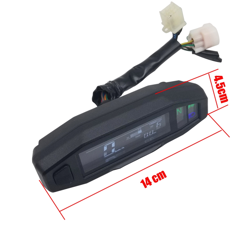 Russian KR200 Lcd Speedometer For Motorcycle 0-999.9km Trip