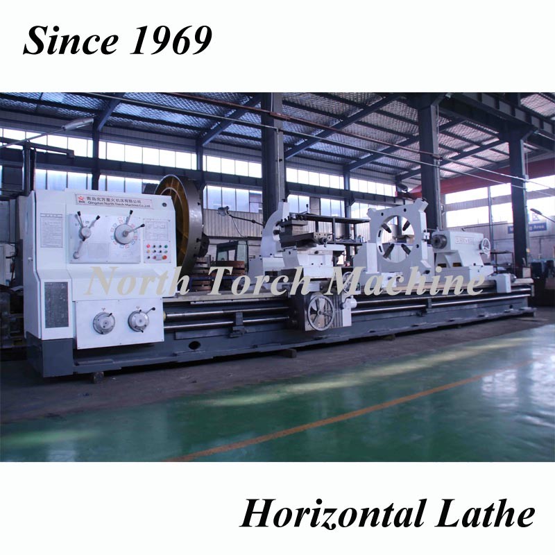 Conventional Horizontal Heavy Duty Lathe Machine Marine Propeller Shaft Use