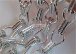 12x24mm Aluminum Chain Link Curtain Silver Color For Room Dividers