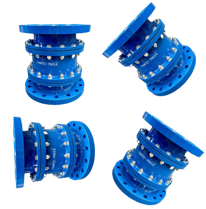 DN600 PN16 carbon steel compensator flange metal D-type large deflection expansion joint