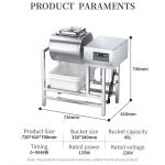 38L Commercial Restaurant Vacuum Marinator Electric Meat Salting Machine For
