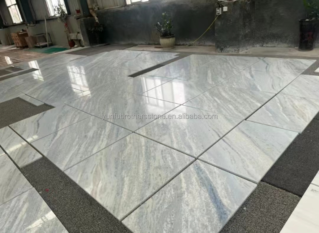 Upgrade Your Living Staircase Hall with 20mm Blue Ice Onyx Stone Veneer and Backlight