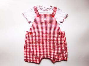 Wholesale Adjustable Straps Baby Boy Two Piece Outfits Snaps Side Neck from china suppliers