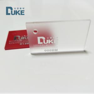 Wholesale DUKE Transparent 3 mm 6 mm Frosted Plastic Acrylic Sheet 1220*2400mm from china suppliers