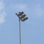 Outdoor Round Anti - Rust Flood Light Poles For AirPort Lighting ASTM A123
