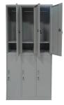 Metal Storage Locker Cabinet 6 Doors D450mm Steel Office Furniture