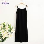Women retro simple model black underdress brand lady summer women dress dresses