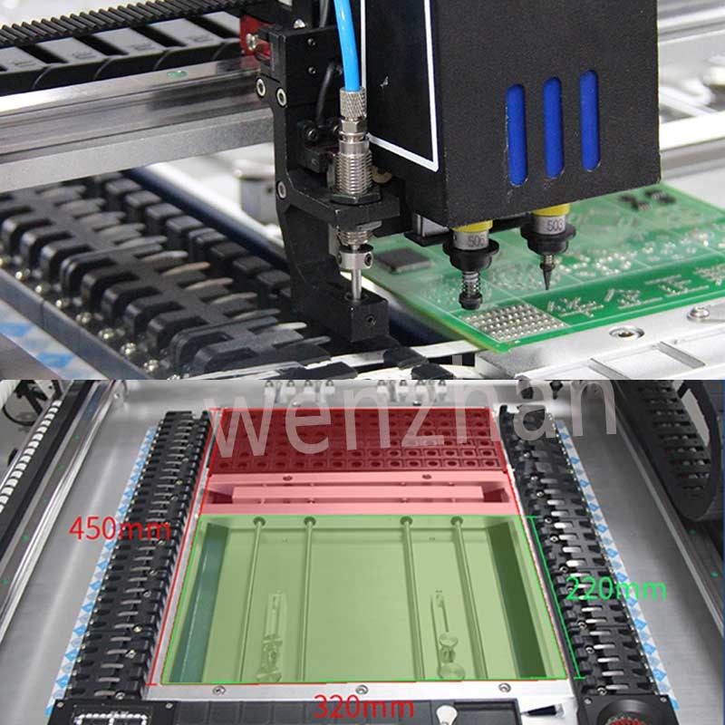 SMT Line Automatic 2 Head High Drive Mini Desktop LED Pick And Place Machine