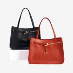 New Womens Leather Bag Original Retro Thread OT Chain Picture Hand Bag Large