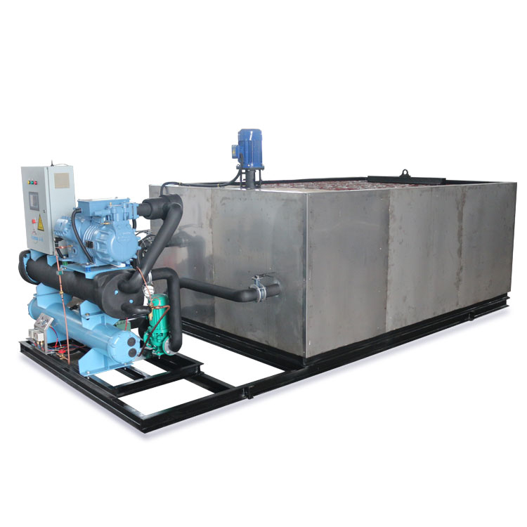 25T/24H Brine Refrigeration Block Ice Machine Industrial Salt Water