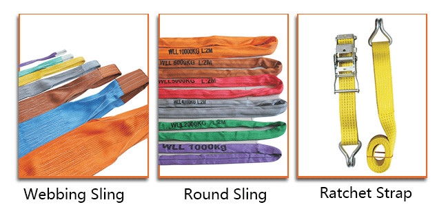 Soft Polyester Endless Round Sling Polyester Webbing Sling For Lifting