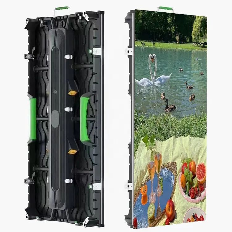 Led Wall Screen Rental Large Poster LED Screen Full Color 140° View Angle P4.81 Video Wall Panel Flight Case