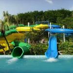 Water Park Tube Slide Equipment Outdoor Playground Design Fiberglass Toboggan