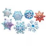 Wholesal Christmas window decoration balloon snowflake aluminum foil balloon for