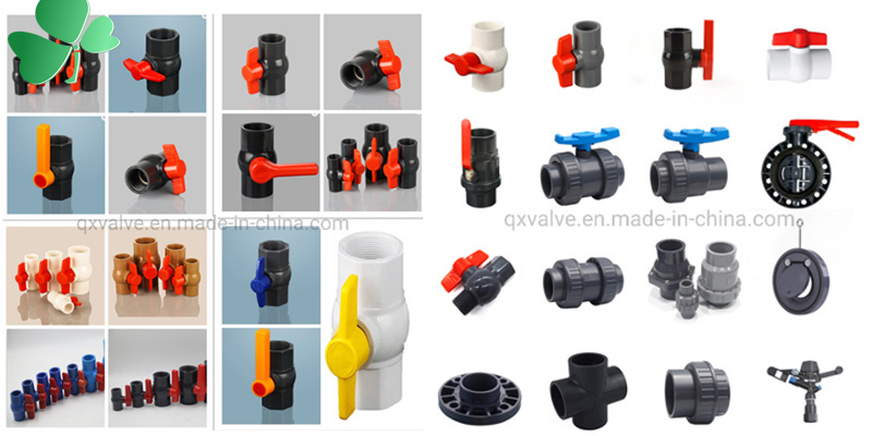Black Color Plastic PVC Two Pieces Ball Valve China Ball Valves
