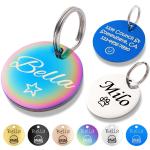 SGS Stainless Steel Dog Collar Tags 1.2mm Thick Soft Hard Enamel