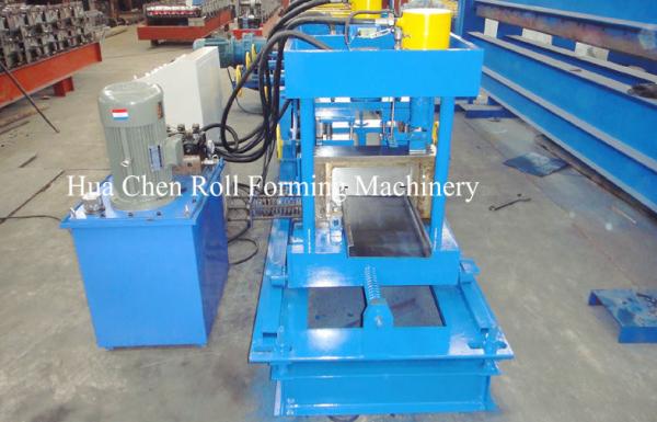 Flying Saw C Purlin Steel Sheet Roll Forming Machine 175mm / 465mm For Warehouse