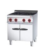 Commercial Kitchen Stainless Steel 4 Burners Range with Cabinet and OEM ODM