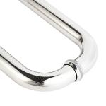 Dia 25mm Shower Room Glass Door Handle For Bathroom 0.6mm Thickness ODM