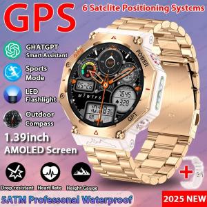 Wholesale 2025 ChatGPT AI assistant GPS Smart Watch 5ATM Waterproof Dual-band GNSS Compass Military Sport from china suppliers