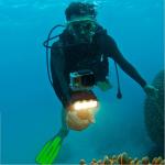 GoPro Accessories 40M Universal Waterproof Dimmable LED Diving Light For Hero 4