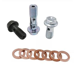 Wholesale Copper Brake Hose Bolt Washer M10 Standard Banjo Bolt Washers from china suppliers