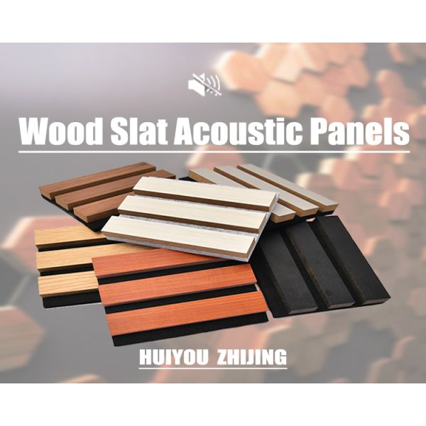Wood Slat Acoustic Panel With Sustainable Wood Slats And Acoustic Fill