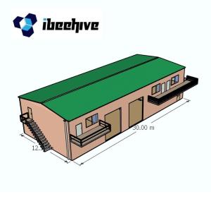 Wholesale Prefab Q235B Portal Frame Buildings Metal Garages Storage from china suppliers