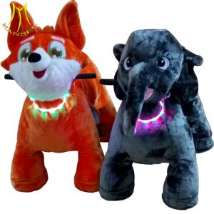 Wholesale Hansel safari rides on animal scooter and stuffed animal uncorn rides with guangzhou electronic motorized animals from china suppliers