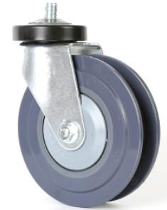 Wholesale PP Core Shopping Cart Caster Wheels , 125mm Shopping Trolley Castors from china suppliers