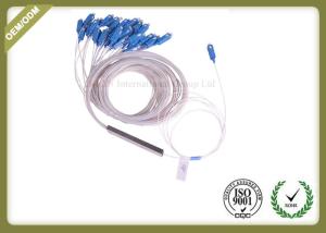 Wholesale Steel Tube Fiber Optic Splitter , PLC Optical Splitter G657A Fiber 1 - 2meter Length from china suppliers