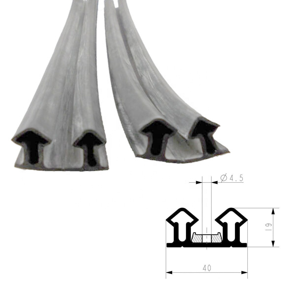 Extruded Processing Cold Room Door Rubber Seal in Black for High Humidity Areas