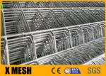 Silver Metal Grid Fence Panels Thickness 1.2mm Anti Climb