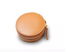 Wholesale Minimalist PU Leather Box QC Mini Jewelry Box With Zipper Deboss from china suppliers