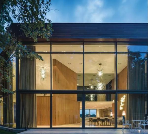 Insulating Glass Aluminum Swing Casement Sliding Door Modern Design Easy