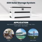 Home LiFePO4 Battery Solar Energy Storage System With 10KW Pure Sine Wave