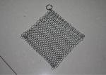 4X4 Inch 316L Stainless Steel Chainmail Scrubber for Cast Iron Pan