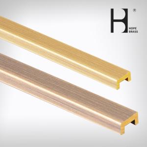 Wholesale Heat Resistant Brass U Profile , 20ft Length Brass U Channel from china suppliers
