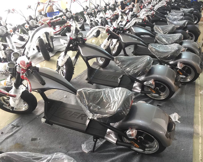 Big Wheel Citycoco Electric Scooter Black Off Road 2000w Shock Absorber