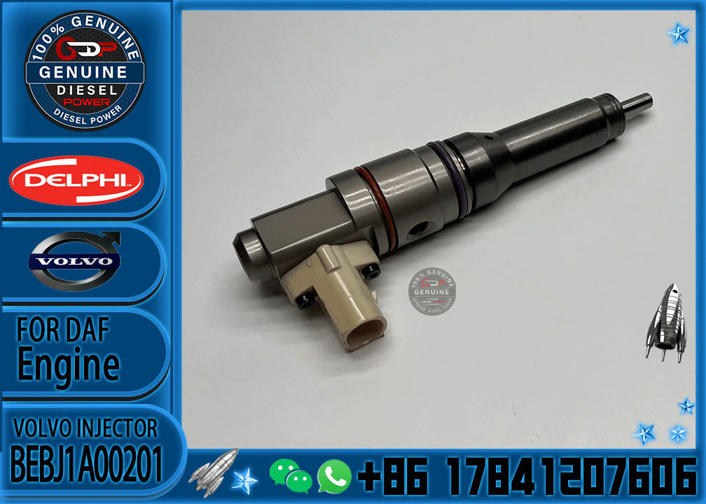 Common Rail Injector BEBJ1A00001 BEBJ1A00101 BEBJ1A00201 1725282 1905002 BEBJ1D00001 1925657 BEBJ1DO0003 For DAF CF85