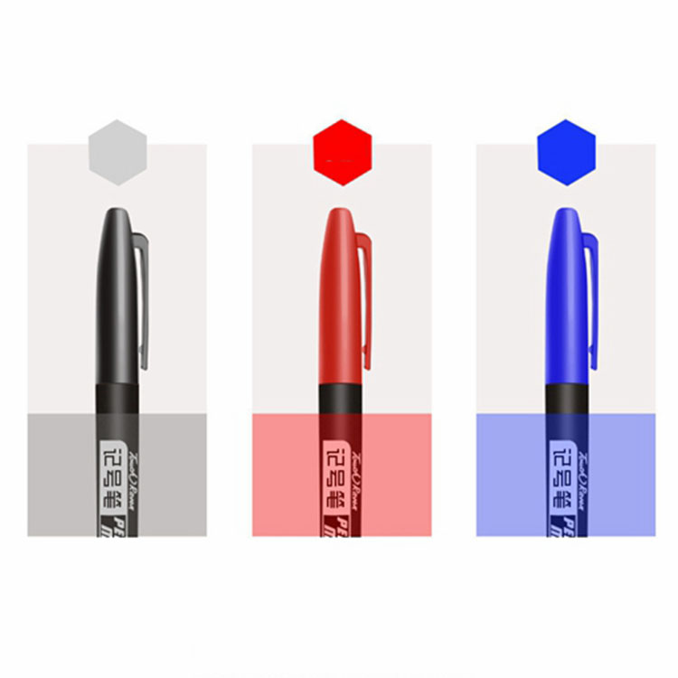 Paper Writing Medium Gel-Ink Permanent Marker Pen with Fast Drying Ink and Single Head Design
