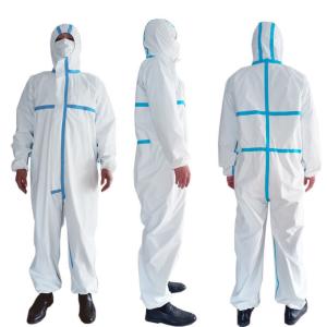 Wholesale Good Tensile Resistance Medical Protective Clothing Disposable Chemical Suit from china suppliers