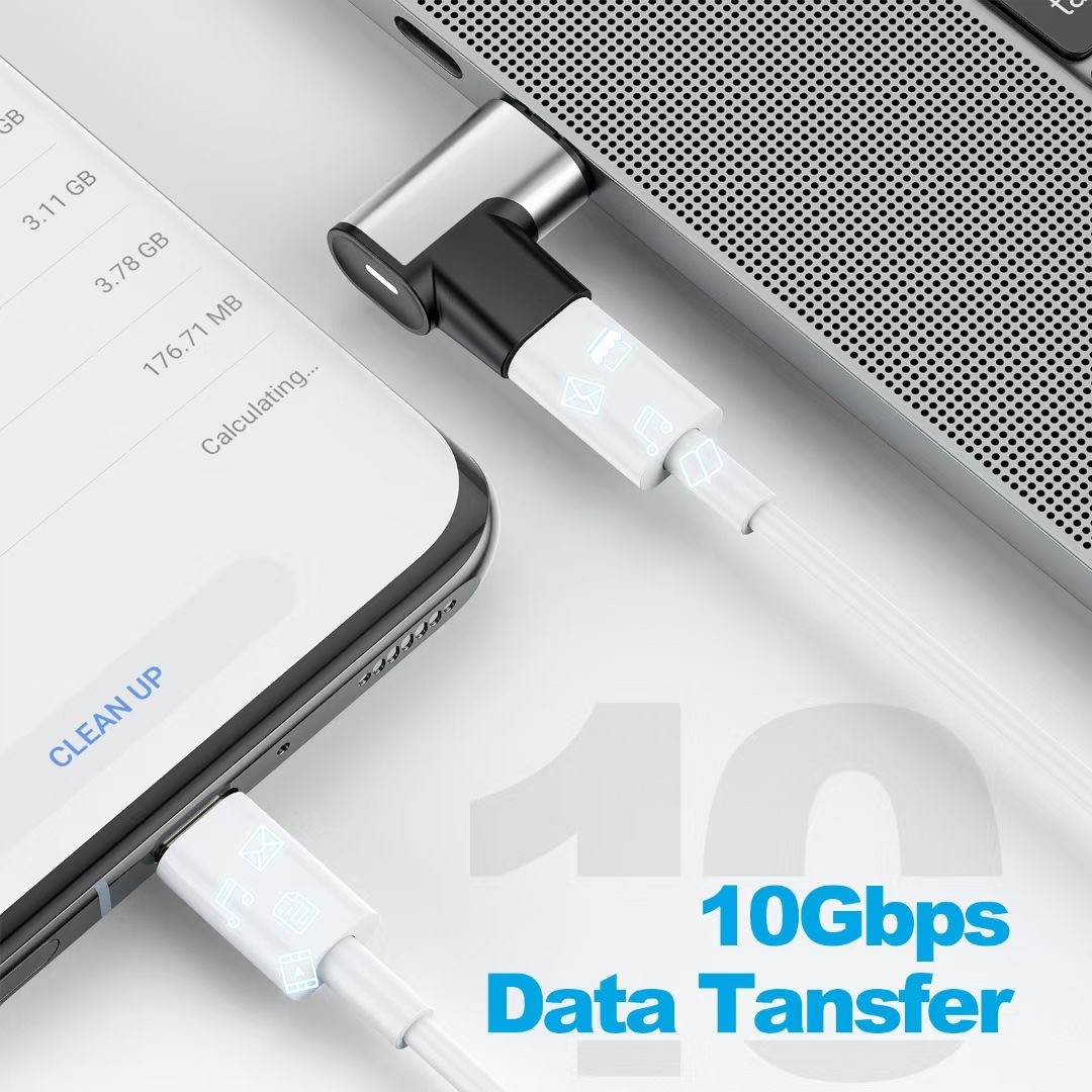 180 Degree Rotating Elbow Type C Data Cable For Samsung S20 Huawei Mate 20 Pro