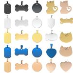 Blank Dog Tags On Collar Personalised Stainless Steel Dog Id Tags