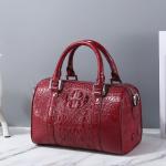 Fashion Lady Purse Genuine Crocodile Leather Women's Small Boston Bag Exotic