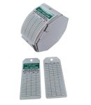 25/Pk Pf Cardstock PVC Hang Tag Inspection Records Tag Emergency Shower & Eye