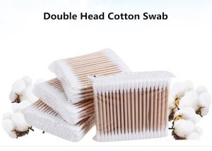 Wholesale Sanitary Double Head Medical Cotton Swab Stick With Wood Color from china suppliers