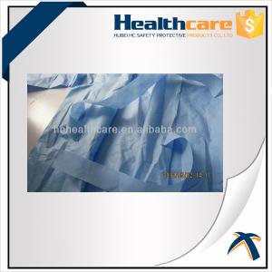 Wholesale Multifunction 16-80G Disposable Isolation Gowns Ultrasonic Heat Seal Blue/Yellow Coats from china suppliers